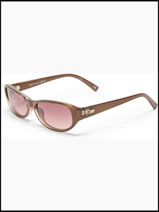 Acetate Frame Oval Sunglasses with Soft Case main image 5